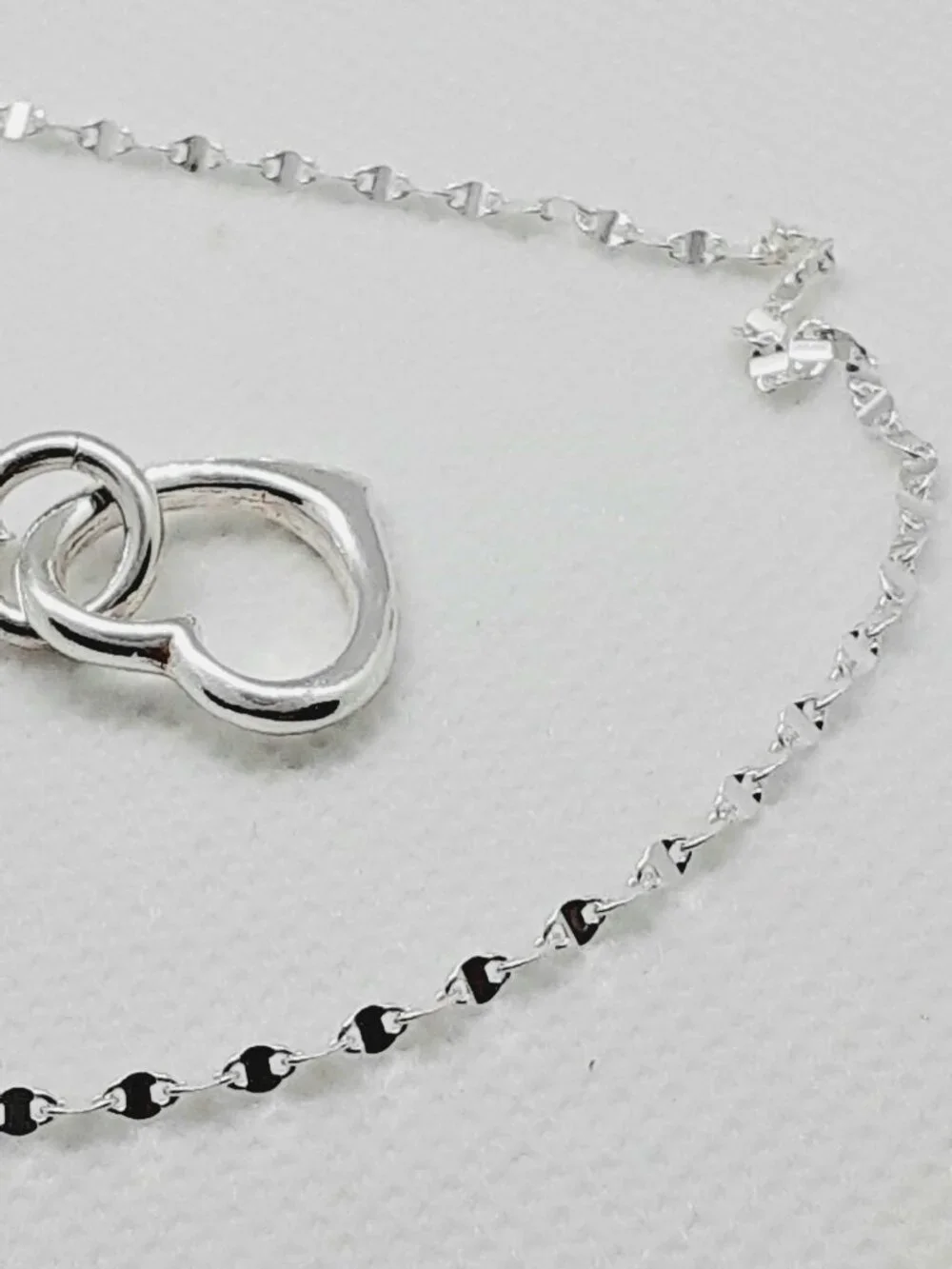 NEW sparkling 925 silver heart necklace - Picture 6 of 10